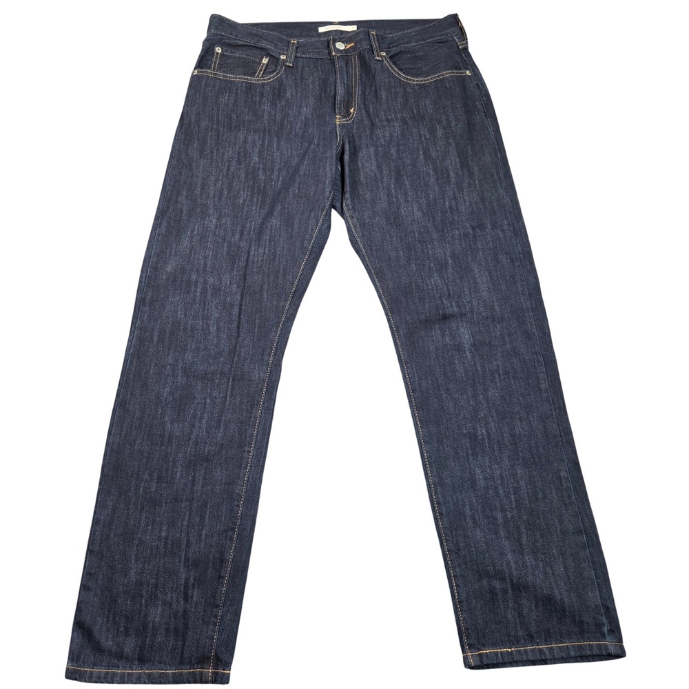 Levis Middy Straight Jeans Womens W31 L30 Blue Dark Indigo Wash Denim A4690-0002